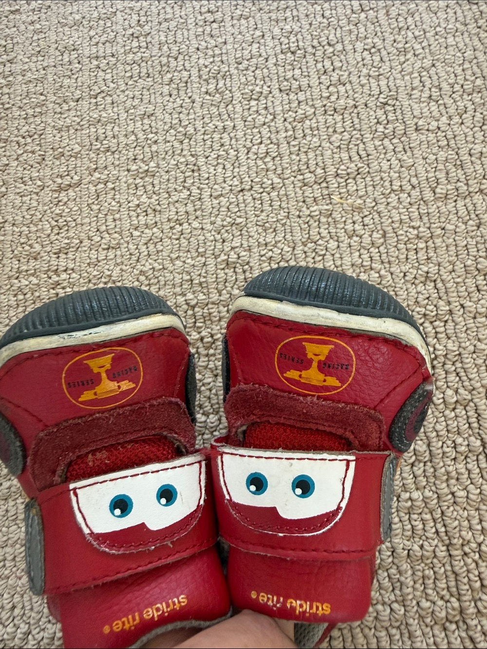 Stride Rite Red Lightning Car Velcro Kids Sneakers - Picture 5 of 7
